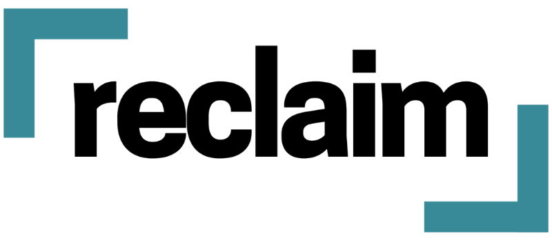 Reclaim Logo - Teal + Black